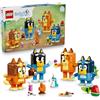 LEGO Bluey Famiglia Bluey in Mattoncini - Giochi Didattici con 4 Personaggi con Diverse Espressioni e Accessori - Set Giocattoli Montessori - Regalo di Compleanno per Bambine e Bambini da 5 Anni 11217