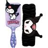 Joy Toy Kuromi Set spazzola e fascia in peluche in confezione regalo
