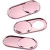 Motswedi Copri Webcam, 3 Pezzi, Cappuccio In Metallo Design Invisibile Da 0,7 mm, Webcam Cover, Aderenza Perfetta, Copertura Webcam, per Computer Fisso, Tablet E Mac