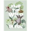 Komar Disney WB090-30x40 - Decorazione da Parete per cameretta dei Bambini, Motivo Jungle Book Keep The Wild, Senza Cornice, 30 x 40 cm (Larghezza x Altezza)