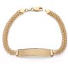 MR Da Polso Oro 18k 750 Mls. Stile Principessa Con Grabar. 19 Cm. 10,80 Grammi