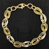 MR Bracciale Oro 18K 750 Mls. Bicolore. Ref G25