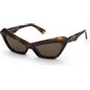 Nina Ricci Occhiali da Sole Nina Ricci SNR405 Avana scura lucida 59/16/140 Donna