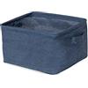 Compactor Cesto portaoggetti con Telaio in Metallo, con Manici, 25 x 20 x 15 cm, Colore: Blu Denim