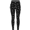FRANKIE MORELLO Pantaloni Vidor Donna 40 Nero Vita Elastico Stelle Cotone Fitted