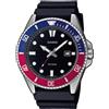 Casio MDV-107-1A3VEF Orologio Subacqueo Uomo Blu/Rosso