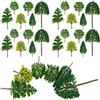 30 Pcs Modello Di Albero Microscopico Mini Alberi Da Paesaggio Finti Miniatura