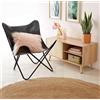 PARRYS LEATHER WORLD 2 Sedie Farfalla in Vera Pelle Nero PARRYS LEATHER WORLD Telaio Pieghevole