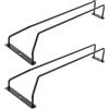 2 Pcs Porta Bicchieri Mensola Per Da Vino Rastrelliere Montato Parete