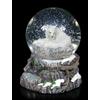 Lisa Parker Palla di Neve Con Lupo - Guardian Of The North - Lisa Parker Fantasy Regalo Deco