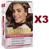 L'Oréal 3 PZ EXCELLENCE CRÉME 5 CASTANO CHIARO COLORAZIONE TRIPLO TRATTAMENTO CAPELLI