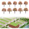 high quality Diorama 10 X 4CM Modello Alberi Architettura Treno Ferrovia Wargame Paesaggio Du
