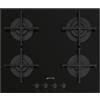 SMEG PV264B PIANO COTTURA GAS 60CM SEMIFILO DESIGN ALTA QUALIT VETRO NERO