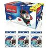 VILEDA TURBO SMART MOCIO CON SECCHIO A PEDALE KIT COMPLETO + 3 RICAMBI ORIGINALI
