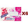 WC NET 6 WC NET TAVOLETTA CANDEGGINA PROFUMATA 3 EFFECT DA 2 TAVOLETTE IGIENIZ SBIANCA