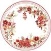 Givi Sottopiatti Rossi Christmas Bouquet in Cartoncino ø 33 cm 6pz - Givi - Natale