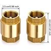 Valvola di ritegno in ottone set 2 per pz 3/4 in per idrico evitamento riflu