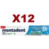 Mentadent 12 PZ MENTADENT WHITE SYSTEM CRYSTAL GEL 75ML DENTIFRICIO DENTI BIANCHI