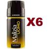 Malizia 6 MALIZIA UOMO AMBER GOLD EAU DE TOILETTE DEODORANTE 150ML PROFUMO D'INTESA DEO