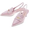 Miu Miu Women's Patent Leather Slingback Pumps 5D901D XV4 F0E18 56247933 [U]
