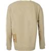Ten C Fleece Sweatshirt with Logo Beige 22CTCUF03035 A06455 903 57687987 [U]