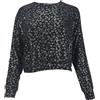 Terez Felpa Nera Grinch Con Stampa In Foil TEREZ Da Donna #23608443 Grande NWT