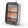 Olimpia Splendid, Quarzia Slim B, Stufa infrarossi con lampade al quarzo, Potenza fino a 800W, Riscaldamento istantaneo e uniforme, interruttore antiribaltamento, Design slim con pratica maniglia
