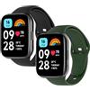 2 Pezzi Cinturino Compatibile per Xiaomi Redmi Watch 3 Active, Braccialetto Di R
