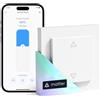 Meross Matter Smart - Interruttore per tapparelle Wi-Fi con timer e telecomando, compatibile con HomeKit, Alexa, Home Assistant e Google Home, 55 x 55 mm - Smart tapparelle per tende da sole