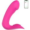 TrAdE Shop Traesio Vibratore Punto G Stimolatore Clitoride Chris 2in1 con App in Silicone Morbido