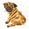 Bothy Threads Pug Bothy Threads Kit Punto Croce da Hannah Dale di Wrendale Design