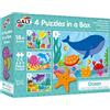 Galt Toys- 4 Puzzle in Una Scatola - Oceano, 1