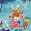 Janod - Biglietto di auguri puzzle - Biglietto regalo puzzle 25 pezzi Dolce Vita + 1 biglietto + 1 busta - Ideale come biglietto di compleanno, biglietto di auguri - Dai 3 anni