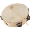 Soundsation ST2R-12 Tamburello in Acero 30cm Pelle Naturale 16 Paia Piattelli