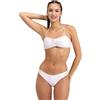 Arena Allover - Bikini da Donna a Fascia, in Tessuto Elasticizzato Riciclato ad Asciugatura Rapida, con Coppe Rimovibili, Tomaia e Slip con Spalline