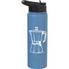 Coffee Lovers Co Caffettiera vintage con grafica per amanti del piano cottura espresso Stainless Steel Insulated Water Bottle