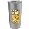Mac And Cheese Lover Gifts Sono 50% Mac e 50% Cheese Foodie Humor Bicchiere termico in acciaio inox doppia parete