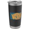 Unknow Carmela Vintage Jaguar Wild Animal Safari Jaguar Amante Bicchiere termico in acciaio inox doppia parete