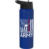 Flo Design Father's Day Outfits United States Army Veteran Father's Day Dad Grandpa Veteran Stainless Steel Insulated Water Bottle