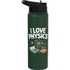 Physics Enthusiast Science Atom Design I Love Physics Atom Calculator Scienza Stainless Steel Insulated Water Bottle