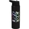 Dinosaurus Rekx Jet multipli Supersonic Stealth Fighters Spettro completo Stainless Steel Insulated Water Bottle