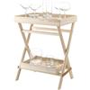 LSA International LSA GN10 Gin, grand set da servizio Trasparente con vassoi in frassino *