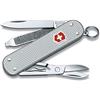 Victorinox Classic Alox Coltello Svizzero Multiuso, 5 Funzioni, Argento | Coltellino tascabile EDC con lama, forbici e lima per unghie. Guance in Alox resistenti e design compatto. Prodotto in
