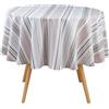 Douceur d'Intérieur, tovaglia rotonda (diametro 180 cm) Melina, cotone e poliestere riciclato GRS