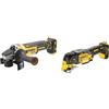 DEWALT DCG405NT-XJ Smerigliatrice Motore Brushless in Valigetta TSTAK & DCS355N-XJ Utensile Multi-Funzione ad oscillazione, motore Brushless