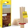 Rapid 14 Stick Colla per Legno Ø12x190, Giallo, Senza Solventi | Ad Alto Contenuto di Resina per una Vasta Gamma di Applicazioni su Legno, Sughero, Cartone, Pelle