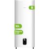 Aspes AT10000DDW - Scaldabagno elettrico da 100 litri, 2000 W, kit di montaggio incluso, resistenza in acciaio smaltato, termostato digitale, temperatura massima 93°, bianco, efficienza energetica B