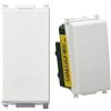 VIMAR 0R14001 Plana Interruttore 1P 16 AX 250 V, illuminabile + Vimar 0R14004 Plana Deviatore Elettrico illuminabile 1P 10AX Bianco, 1 Pezzo