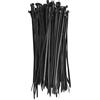 EMOS - 100 fascette stringicavo in nylon PA66 per esterni, 200 x 3,5 mm, per fasci di cavi con diametro massimo di 5,3 cm, resistenti e autobloccanti, per giardino, casa e officina, colore nero