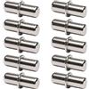 Cyclingcolors Reggipiani perni supporto mensole, Staffe acciaio tasselli scaffale mobili, Diametro 3 mm, Confezione da 10